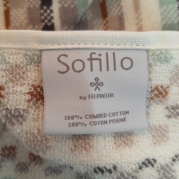 Felpinter Broken Stripe Combed Long Staple Cotton Bath Towel Set - Picture 12 of 16